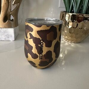 Corkcicle Gold and Brown Insulated Drinkware